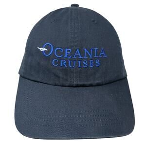 Oceania Cruises Strapback Hat Blue One Size Classic Cut Ultra Club